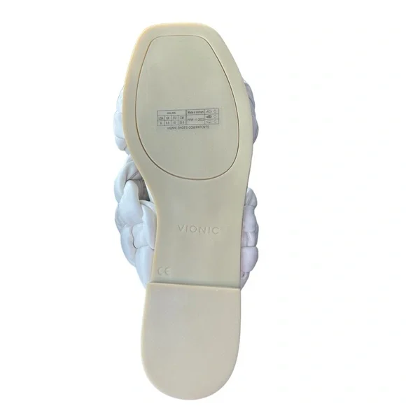 Vionic White Braided Sandals - Picture 5 of 9
